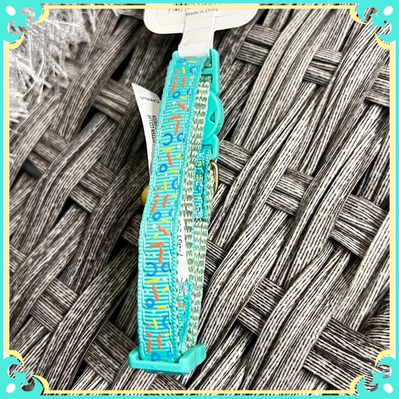 Whisker City Breakaway Kitten Collar Confetti Turquoise Pastel Cat Petsmart - Picture 5 of 8